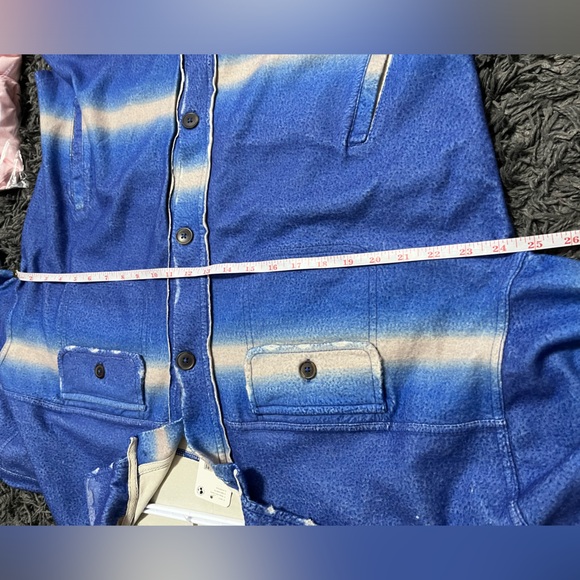 Free People | Ruby Shacket Oversized *Deep Sea Combo - Picture 10 of 10